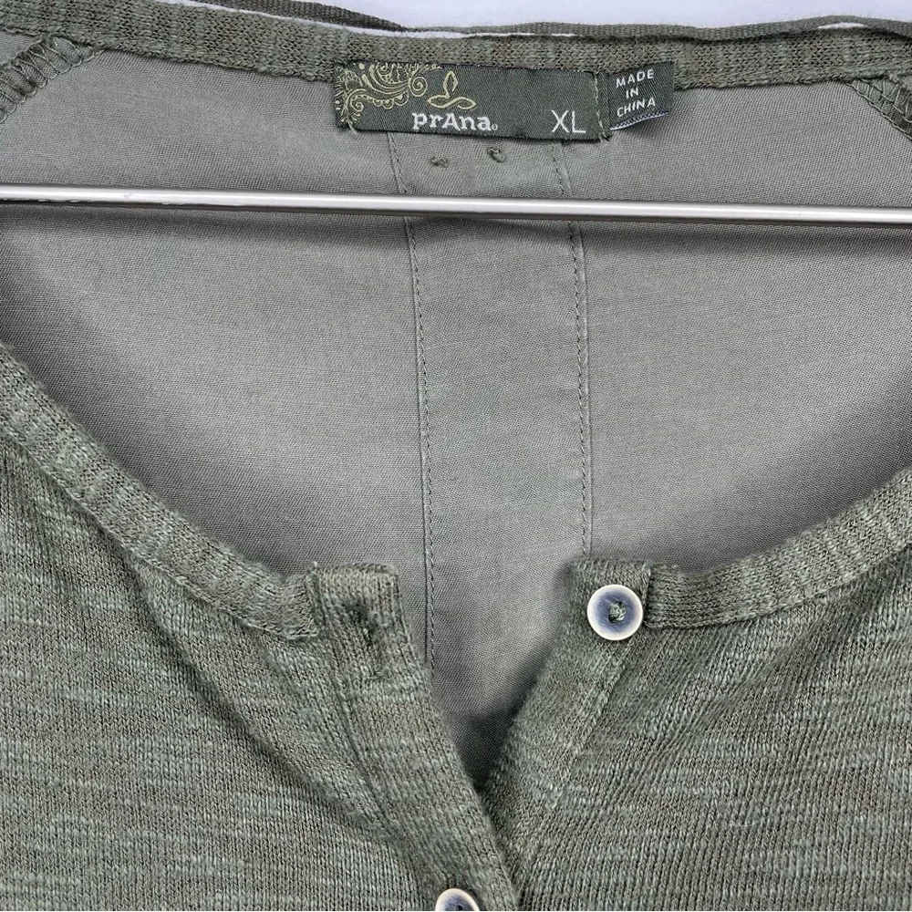 PRANA Hensley Henley Dress Rye Green Size XL